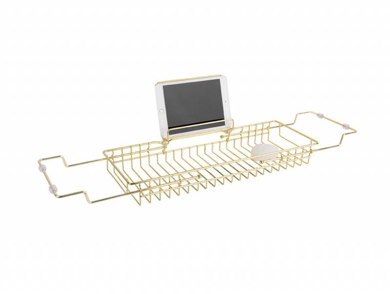 Badekarsbakke Caddy 18x20cm guld