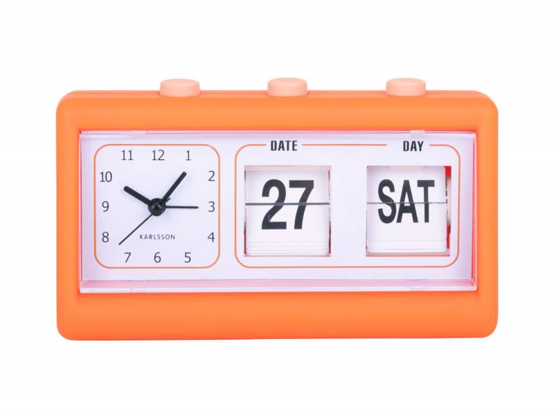 Karlsson Data Flip v&aelig;kkeur &Oslash;19cm orange