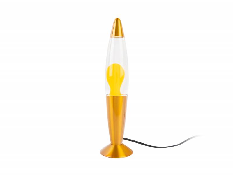 Leitmotiv Funky Rocket Lava bordlampe &Oslash;8,6cm gul