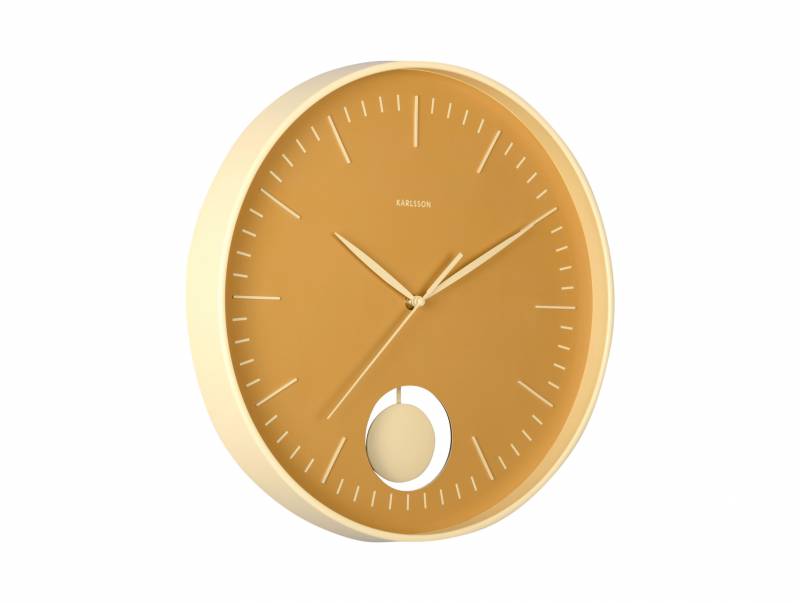 Karlsson Grato Pendulum v&aelig;gur &Oslash;40,5cm gul