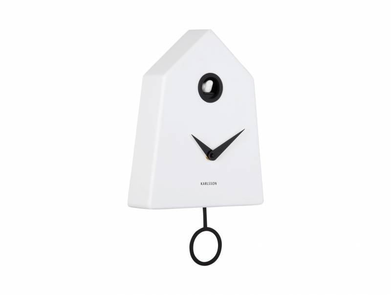 Karlsson Grafico Cuckoo v&aelig;gur 21,5x35,5cm hvid