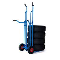 Dækvogn med kapacitet på 200 kg til max 19 tommer dæk blå