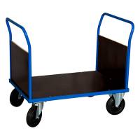 Ladvogn med 2 gavle 900x1200x800mm blå