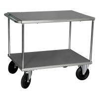 Rullebord med 2 hylder 870x1000x700mm grå
