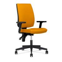 Taktik kontorstol med armlæn orange