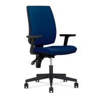 Taktik kontorstol med armlæn blå