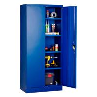 Stålskab med 4 hylder 1800x800x457mm blå