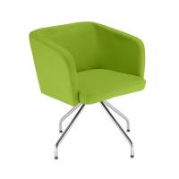 Hello stol med spider ben i stof grøn