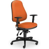 Ergoff Offix Lucia kontorstol uden armlæn orange