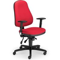 Ergoff Offix Lucia kontorstol uden armlæn rød