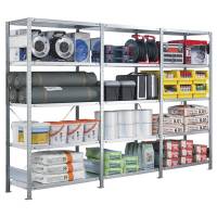 Boltless startsektion lagerreol krydsryg 3000x750x600mm 250kg