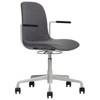 Office konferencestol med armlæn og grå Medley tekstil
