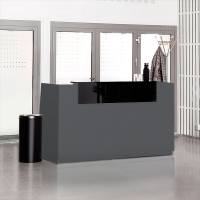 Libra Receptionsskranke med hæve-sænkebord 173 cm antracit