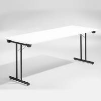 Dinner Style klapbord 180x80cm hvid med sort stel