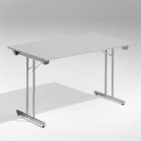 Dinner Style klapbord 120x80cm lys grå med alugrå stel