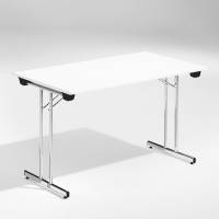 Dinner Style klapbord 120x80cm hvid med krom stel