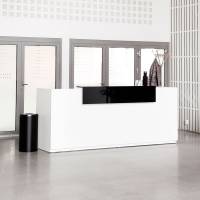 Libra Receptionsskranke komplet med skrivebord 260 cm hvid