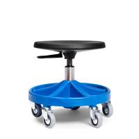 Arbejdsstol All-round lav højde 350-470mm med hjul blå