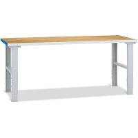 Filebænk 1500x800mm med 40mm egeparket bordplade