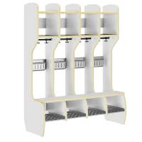 Mons garderobe komplet med 4 pladser hvid