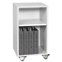 Mora mobilt elevskab med 2 hylder 720x400x400mm hvid