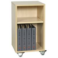 Mora mobilt elevskab med 2 hylder 720x400x400mm birk