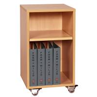 Mora mobilt elevskab med 2 hylder 720x400x400mm bøg