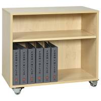 Mora mobilt elevskab med 2 hylder 720x800x400mm birk