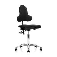 Dynamic arbejdsstol 540-720mm med trægt rullende hjul