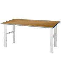 Filebænk 2500x800 med 40mm egeparket bordplade