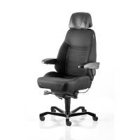 KAB Seating Executive 24-timers kontorstol i sort tekstil