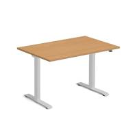 Ekoflex hæve-sænke bord 120x80cm med bøg bordplade