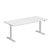 Ekoflex hæve-sænke bord 180x80cm med lysgrå bordplade