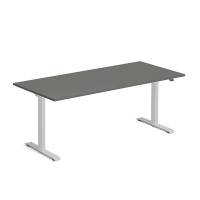 Ekoflex hæve-sænke bord 180x80cm med antracit bordplade