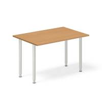 Ekoflex skrivebord 120x80cm med bøg laminat bordplade