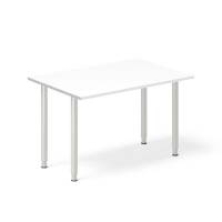 Ekoflex skrivebord 120x80cm med hvid laminat bordplade