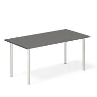 Ekoflex skrivebord 160x80cm med antracit laminat bordplade