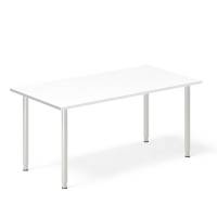 Ekoflex skrivebord 160x80cm med hvid laminat bordplade