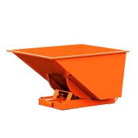 Tipcontainer Std 900 liter 2000 kg CE-mærket i orange