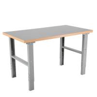 Arbejdsbord IWE2 med grå vinyl bordplade 1600x800mm