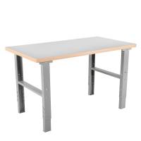 Arbejdsbord IWE2 med grå laminat bordplade 1600x800mm