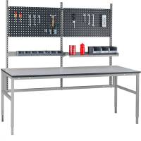 Arbejdsbord model 3 med grå laminat bordplade 1500x800mm