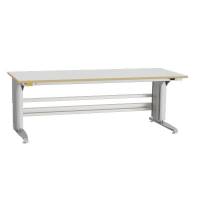 ESD-arbejdsbord type 400 med grå HPL bordplade 2000x800mm