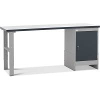 Filebænk model 8 med skabssektion 2000x800mm