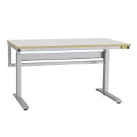 ESD-arbejdsbord ErgoMini med grå HPL bordplade 1500x800mm