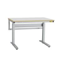 ESD-arbejdsbord ErgoMini med grå HPL bordplade 1200x800mm