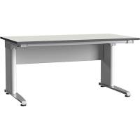 ErgoMulti El arbejdsbord med grå vinyl bordplade 1500x800mm