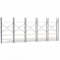 Lagerreol V06 med åben gavl 2100x5000x300mm galvaniseret