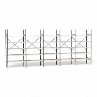 Lagerreol V06 med åben gavl 2100x5000x600mm galvaniseret