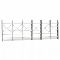 Lagerreol V06 med åben gavl 2100x6000x300mm galvaniseret